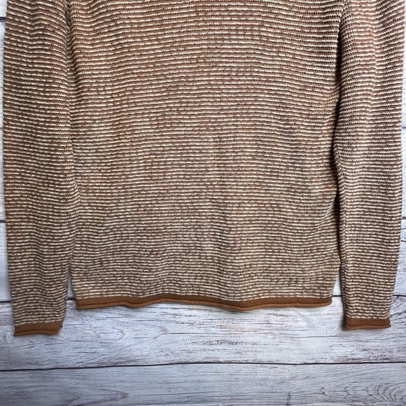 Treasure & Bond Nordstrom Size L Brown Mens Soft Crew Neck Sweater - Picture 4 of 15